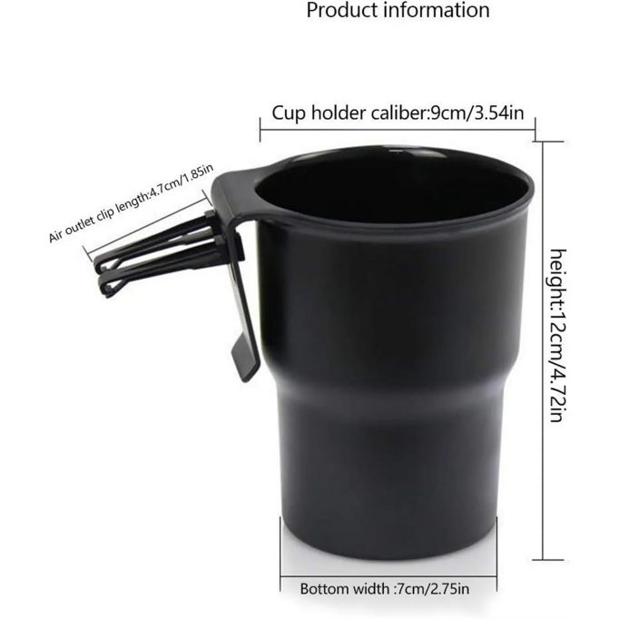 Car Cup Holder Hook 1 Pc,Car Vent Drink Holder,Vehicle Window Mount Bottle Holder,Multi-Function Car Cup Holder