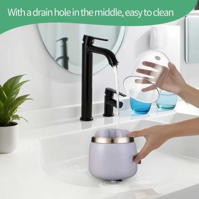 Toothbrush Holders for Bathrooms, Rotating 7 Slots with Cover,Electric Toothbrush Storage Rack