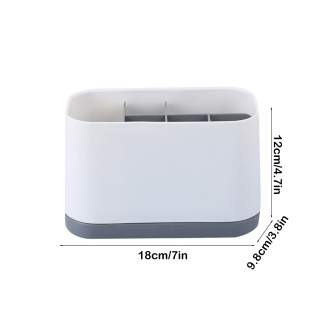 Storage Box Storage Containers Toothbrush Organizer, Bathroom Counter Storage, Wall Mount Toothpaste Holder