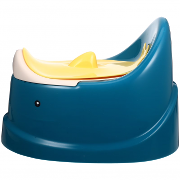 Portable Blue Baby Toilet Seat for Travel and Home Use Lightweight PP Toddler Potty Training Tool