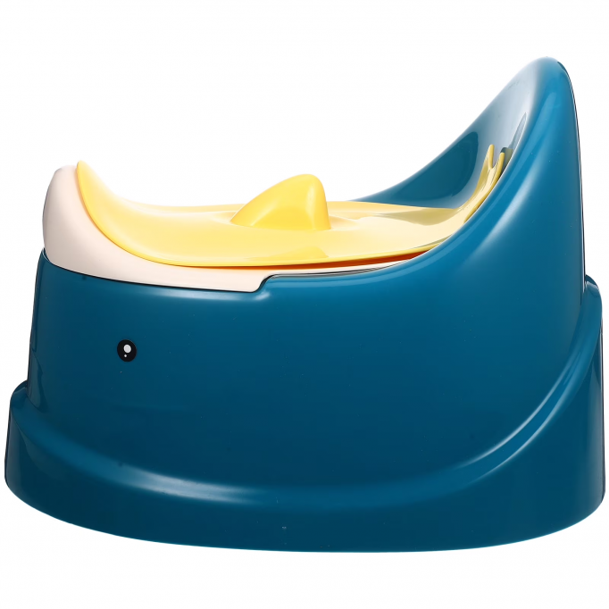 Portable Blue Baby Toilet Seat for Travel and Home Use Lightweight PP Toddler Potty Training Tool